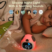 Reloj Despertador para Niños con Luz Nocturna en Forma de Perrito - Tienda Kawaii