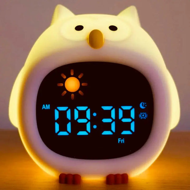 Reloj Despertador para Niños con Luz Nocturna en Forma de Perrito - Tienda Kawaii