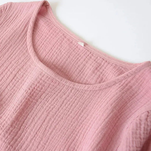 Camisa De Noche Japonesa De Algodón Para Verano - Tienda Kawaii