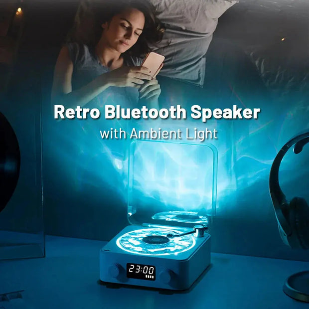 Altavoz Bluetooth Vintage Estilo Vinilo Retro - Tienda Kawaii