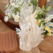 Calcetines De Encaje Floral Transparente Para Mujer - Tienda Kawaii